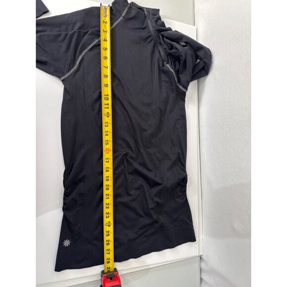 Athleta Women's Black Style 591607 Athletic Nylon Spandex Blend Long Sleeve Top - Picture 11 of 12